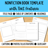 Nonfiction Research Book Template with Text Features ~ Pri