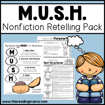 Preview of Nonfiction Retelling Pack with MUSH