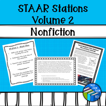 Preview of Nonfiction Review Stations - Test Prep - Middle School