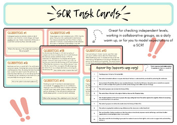 Preview of Nonfiction SCR Task Cards