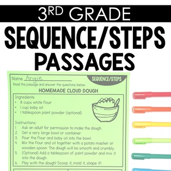 Third Grade Sequencing Worksheets Teaching Resources Tpt