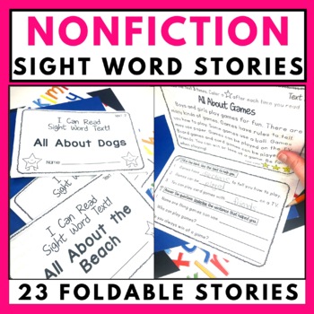 Preview of Nonfiction Sight Word Reading Passages Comprehension Questions 1st 2nd 3rd Grade