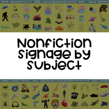 Preview of Nonfiction Signage by Subject