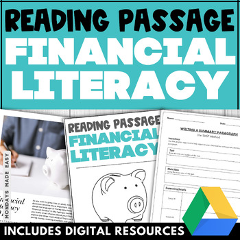 Preview of Nonfiction Summary - Financial Literacy Reading Comprehension Passage OLC OSSLC