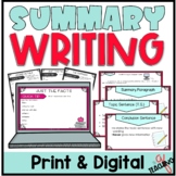 Nonfiction Summary Writing Lesson Activities - Nonfiction 