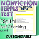 Nonfiction Terms Test Google Form 