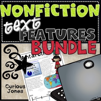 Preview of Nonfiction Text Feature Activities & Power Point Bundle