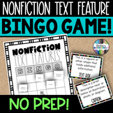 Nonfiction Text Feature BINGO Game with Study Guide