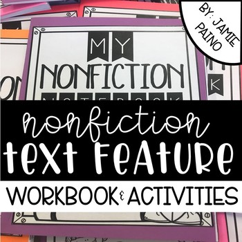 Preview of Nonfiction Text Feature Interactive Workbook and Activities