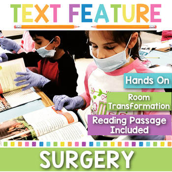 Preview of Nonfiction Text Feature Surgery | Nonfiction Passage with Text Features | Poster
