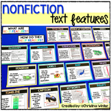 Nonfiction Text Features - anchor chart posters & worksheets