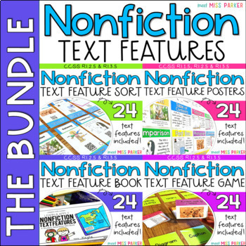 Preview of Nonfiction Text Features Activities Bundle
