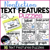 Types of Nonfiction Text Features Puzzles, Nonfiction Reading Center Activities