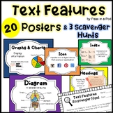 Nonfiction Text Features Anchor Chart Posters Worksheets &