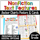 Nonfiction Text Features Anchor Charts Posters and Mini Si