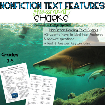 Preview of Nonfiction Text Features Test 1: Sharks