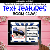 Nonfiction Text Features - BOOM Cards - Distance Learning