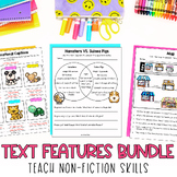 Nonfiction Text Features BUNDLE | Third Grade Language Arts