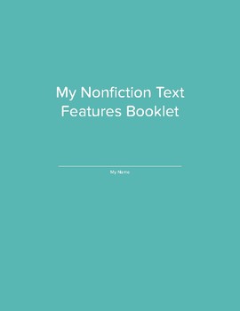 Preview of Nonfiction Text Features Booklet