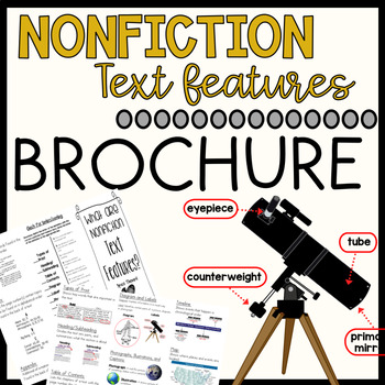 Preview of Nonfiction Text Features Brochure