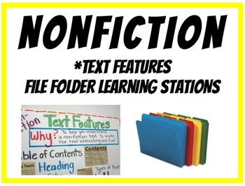 Preview of Nonfiction Text Features Classroom Stations