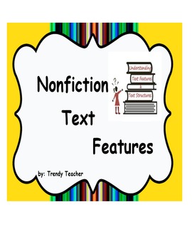Preview of Nonfiction Text Features Common Core flipchart