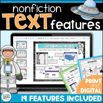 Preview of Nonfiction Text Features - Reading Informational Text Digital Resources Activity