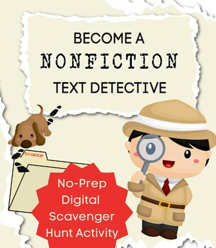 Preview of Nonfiction Text Features Digital Scavenger Hunt Activity