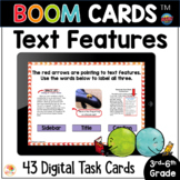 Nonfiction Text Features BOOM CARDS Task Cards and Anchor 