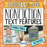 Nonfiction Text Features Doodle Notes with 3 Activities and Passages