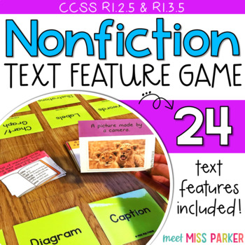 Preview of Nonfiction Text Features Game Activity