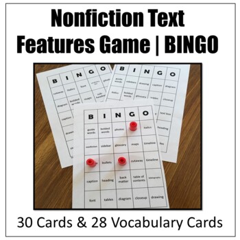 Preview of Nonfiction Text Features Game | BINGO
