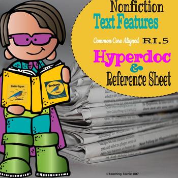 Preview of Nonfiction Text Features Hyperdoc and Reference Guide
