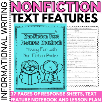 Preview of Nonfiction Text Features | Lesson Plan | Worksheets | Activities