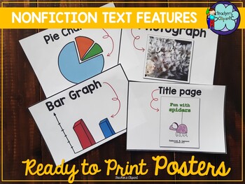 Preview of Nonfiction Text Features POSTERS {Ready to print}