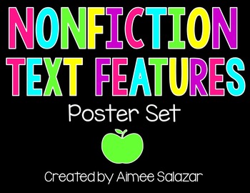 Preview of Nonfiction Text Features Posters {Free!}
