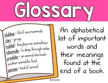 glossary for kids nonfiction