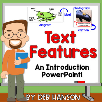 Preview of Nonfiction Text Features PowerPoint: Practice with Informational Texts
