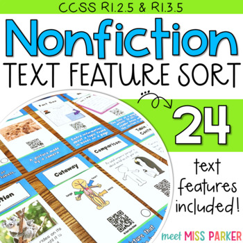 Nonfiction Text Features Sort Nonfiction Text Features Literacy Center ...
