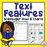 Nonfiction Text Features Scavenger Hunt and Anchor Chart