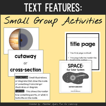 Preview of Nonfiction Text Features - Small Group Activities - SORTS & INTERACTIVE NOTEBOOK
