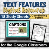Nonfiction Text Features Study Sheets and Posters | Distan