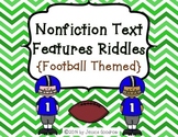 Nonfiction Text Features Task Card Riddles {Football Themed}
