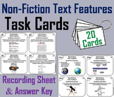 Nonfiction Text Features Task Cards Activity