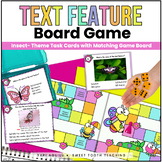 Nonfiction Text Features Task Cards & Board Game | Insect 