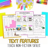 Pet Theme | Nonfiction Text Features | Language Arts Activity