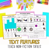 Space Theme | Nonfiction Text Features | Language Arts Activity