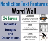 Nonfiction Text Features Word Wall Cards