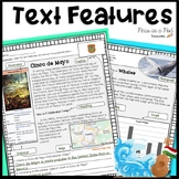 Nonfiction Text Features Worksheet Citing Text Evidence Pr