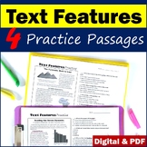 Nonfiction Text Features Worksheets - Printable & Digital